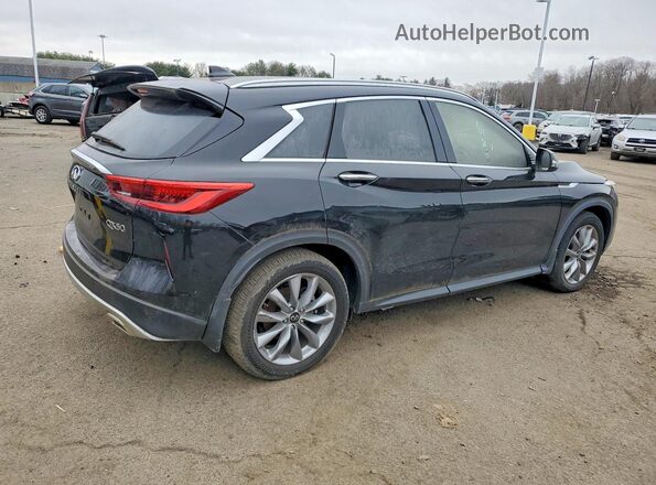 3PCAJ5BB9MF102353 2021 INFINITI QX50 Black Задня права чверть