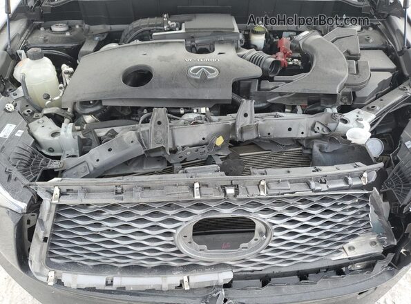 3PCAJ5CA3MF102337 2021 INFINITI QX50 Black ძრავის განყოფილების ხედი