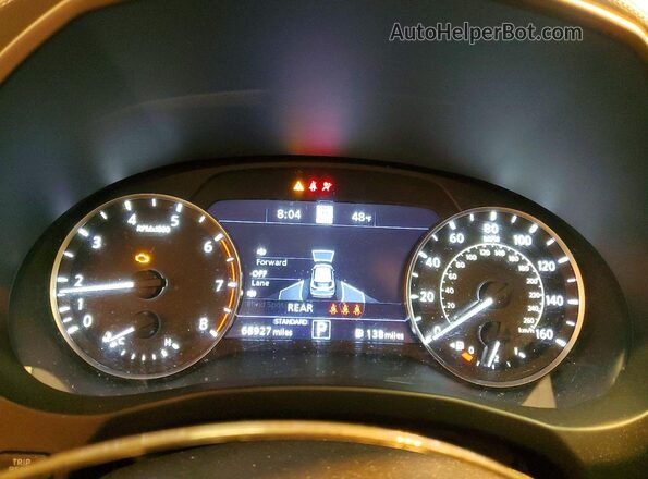 3PCAJ5CB8MF125752 2021 INFINITI QX50 Beige Instrument cluster view