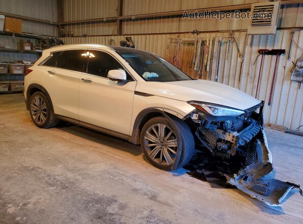 3PCAJ5CB8MF125752 2021 INFINITI QX50 Beige Front right