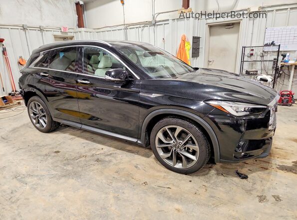3PCAJ5DB9MF124768 2021 INFINITI QX50 Black Передня права чверть