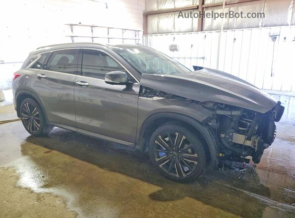 3PCAJ5EB1PF119437 2023 INFINITI QX50 Charcoal წინა მარჯვენა