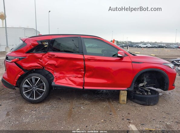 3PCAJ5FA4PF114688 2023 INFINITI QX50 Red Вид щитка приладів