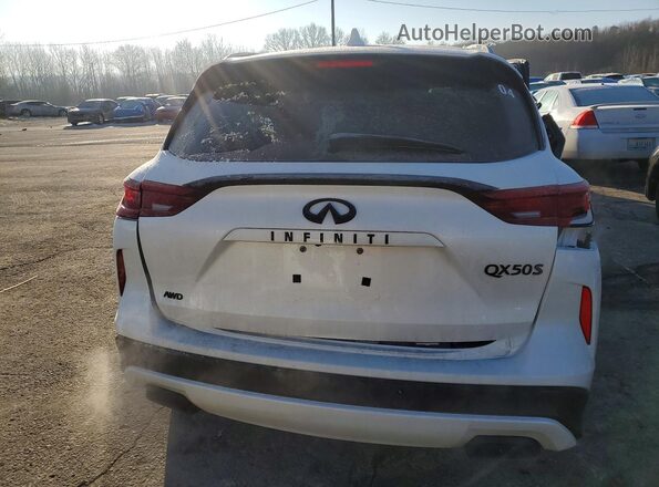 3PCAJ5FB0SF110736 2025 INFINITI QX50 White Вид ззаду