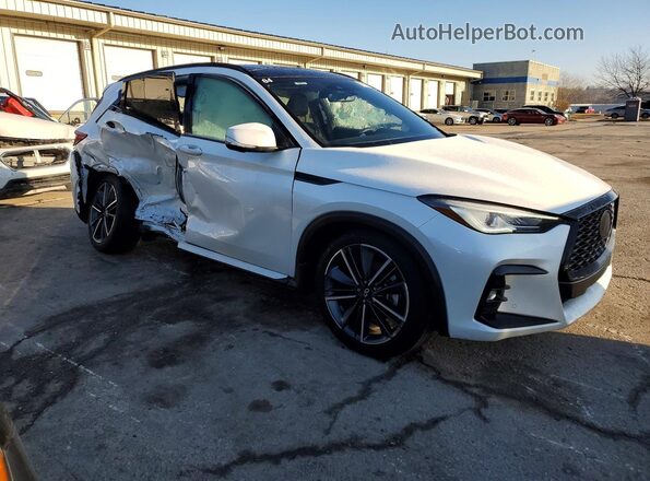3PCAJ5FB0SF110736 2025 INFINITI QX50 White Передня права чверть