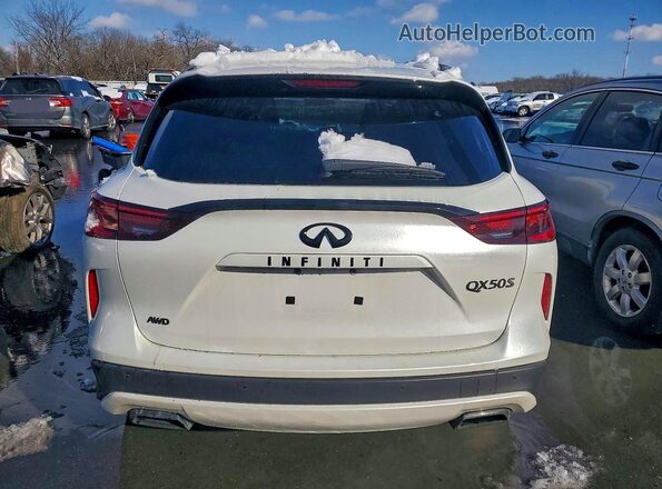 3PCAJ5FB3SF110357 2025 INFINITI QX50 White Հետևի տեսք