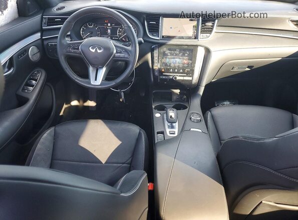 3PCAJ5FB3SF110357 2025 INFINITI QX50 White Առջևի վահանակի տեսք