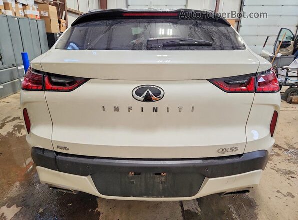 3PCAJ5J36NF107554 2022 INFINITI QX55 White Widok z tyłu