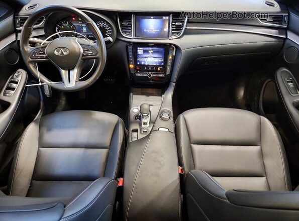 3PCAJ5J36NF107554 2022 INFINITI QX55 White Widok deski rozdzielczej