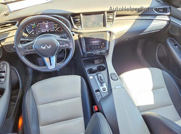 3PCAJ5JR3RF109224 2024 INFINITI QX55 White Widok deski rozdzielczej
