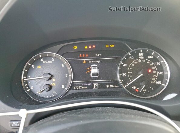 3PCAJ5JR7RF106102 2024 INFINITI QX55 Gray ხელსაწყოთა პანელის ხედი
