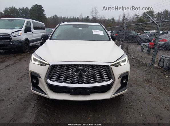 3PCAJ5JRXPF107337 2023 INFINITI QX55 White Вид щитка приладів