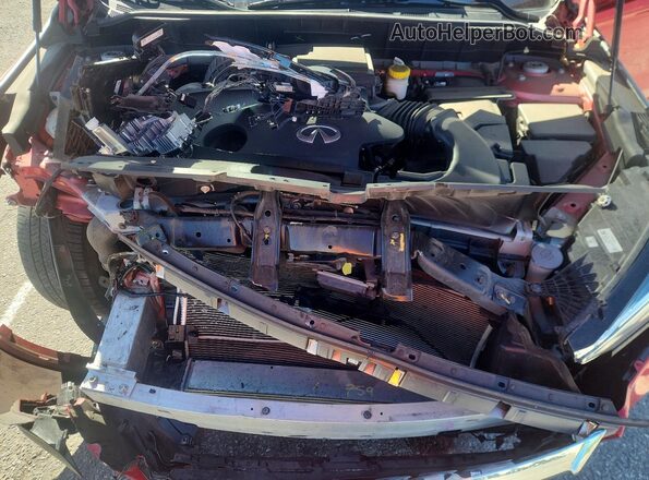 3PCAJ5K37NF105021 2022 INFINITI QX55 Red Вид задньої частини салону