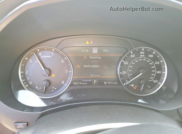 3PCAJ5K37NF110591 2022 INFINITI QX55 Blue Սարքավորումների վահանակի տեսք
