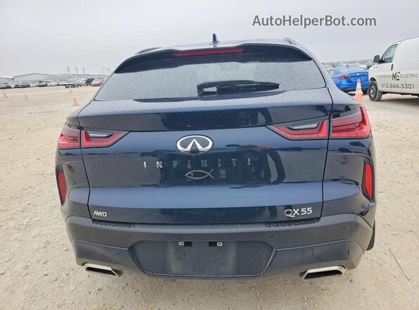 3PCAJ5LR0RF107217 2024 INFINITI QX55 Синий Вид сзади