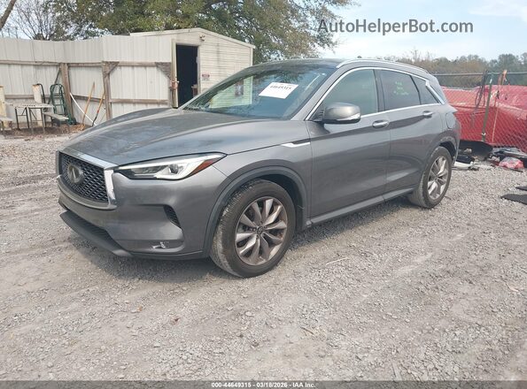 3PCAJ5M10LF103331 2020 INFINITI QX50 Gray Առջևի ձախ երեք քառորդ տեսարան