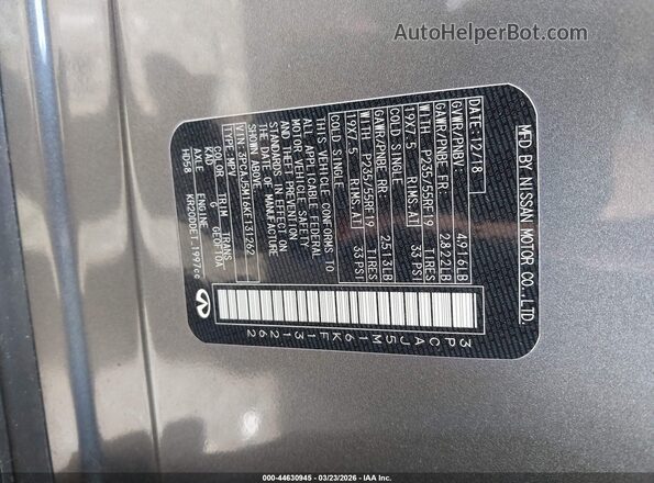 3PCAJ5M16KF131262 2019 INFINITI QX50 Silver Widok komory silnika