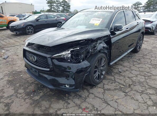 3PCAJ5M16LF107917 2020 INFINITI QX50 Black Առջևի ձախ երեք քառորդ տեսարան