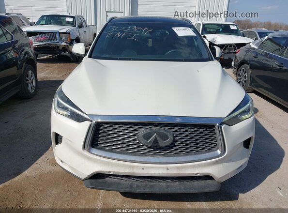 3PCAJ5M1XKF103304 2019 INFINITI QX50 White ხელსაწყოთა პანელის ხედი