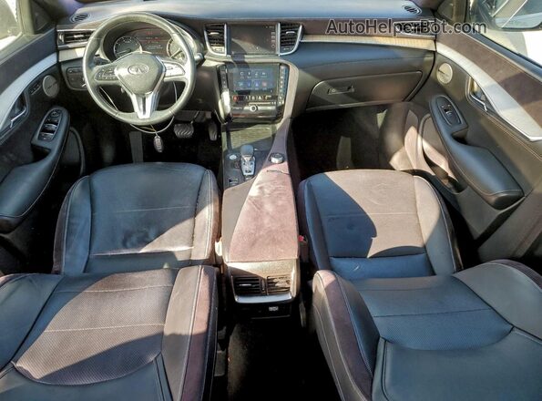 3PCAJ5M30KF104849 2019 INFINITI QX50 White წინა პანელის ხედი