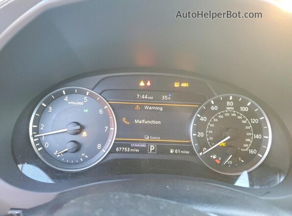 3PCAJ5M34KF124814 2019 INFINITI QX50 White Սարքավորումների վահանակի տեսք