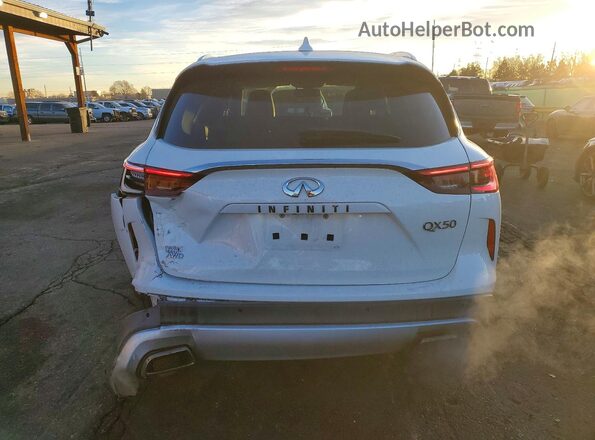 3PCAJ5M34KF124814 2019 INFINITI QX50 White Հետևի տեսք
