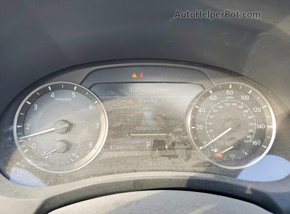 3PCAJ5M38KF131135 2019 INFINITI QX50 Black Вид щитка приладів
