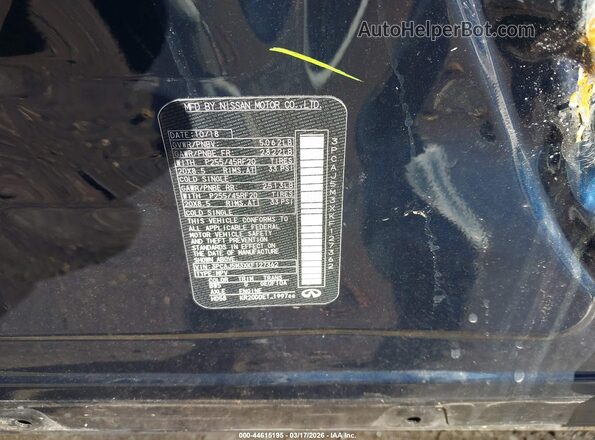 3PCAJ5M3XKF127362 2019 INFINITI QX50 Синий Вид подкапотного пространства