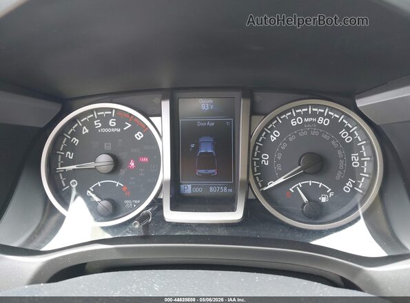 3TMAZ5CN7LM133077 2020 TOYOTA TACOMA Silver Հետևի նստատեղերի տեսք