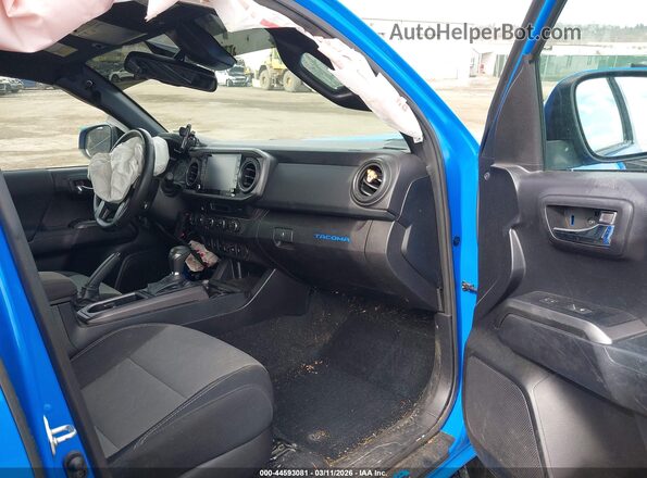 3TMCZ5AN2MM377099 2021 TOYOTA TACOMA Blue წინა სალონის ხედი