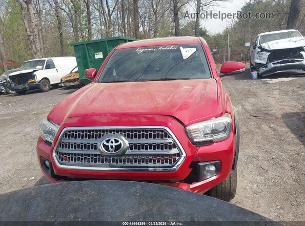 3TMCZ5AN5HM080950 2017 TOYOTA TACOMA Red ხელსაწყოთა პანელის ხედი