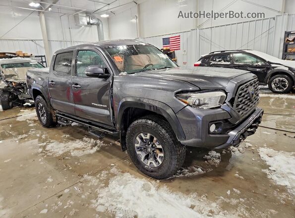 3TMCZ5AN8MM434633 2021 TOYOTA TACOMA Gray Передня права чверть