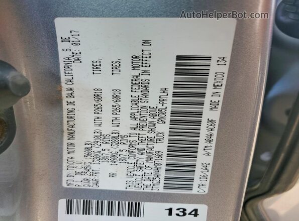 3TMGZ5AN4HM071609 2017 TOYOTA LIMITED Silver Vista del compartimento del motor