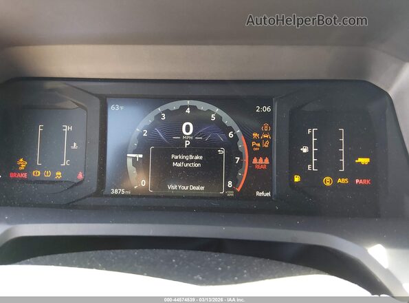 3TMKB5FN5SM045163 2025 TOYOTA TACOMA White უკანა სავარძლების ხედი