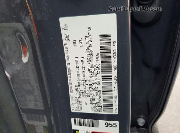 3TMLB5JN9RM074638 2024 TOYOTA LIMITED Gray Widok komory silnika