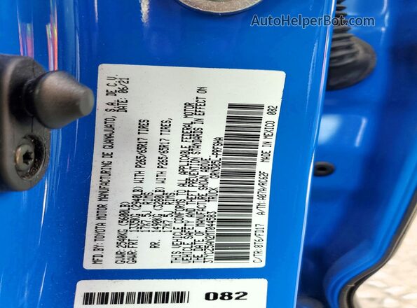 3TYCZ5AN2MT044583 2021 TOYOTA TACOMA Blue Շարժիչի բաժամունքի տեսք