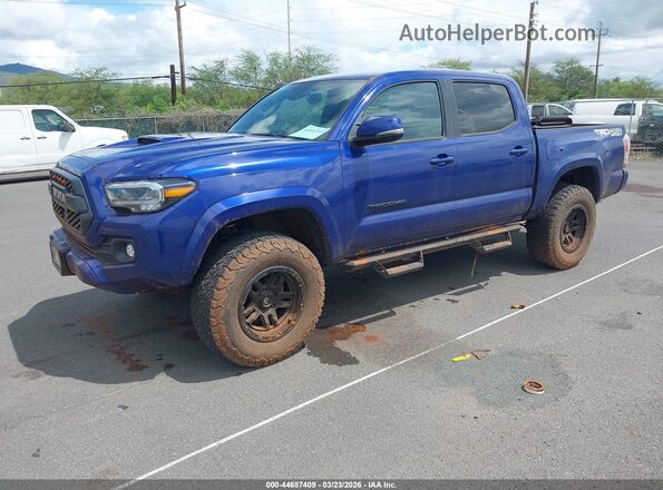 3TYCZ5AN5PT140678 2023 TOYOTA TACOMA Blue წინა მარცხენა ხედი სამი მეოთხედიდან