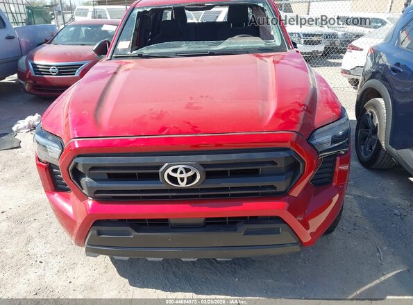 3TYKD5HN9ST031987 2025 TOYOTA TACOMA Red Вид щитка приладів