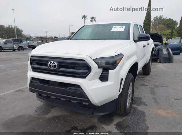 3TYKD5HN9TT040240 2026 TOYOTA TACOMA White წინა მარცხენა ხედი სამი მეოთხედიდან