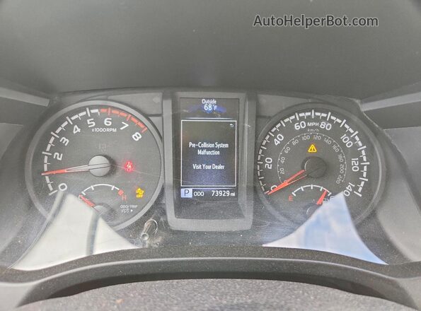 3TYRX5GN1MT030228 2021 TOYOTA TACOMA Blue Սարքավորումների վահանակի տեսք