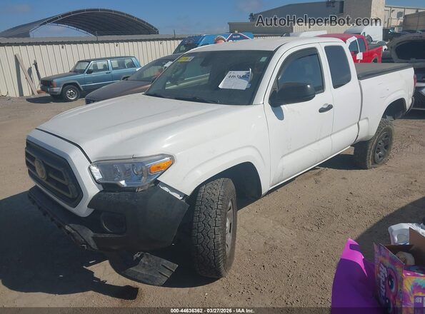 3TYRX5GN8MT023843 2021 TOYOTA TACOMA White Առջևի ձախ երեք քառորդ տեսարան