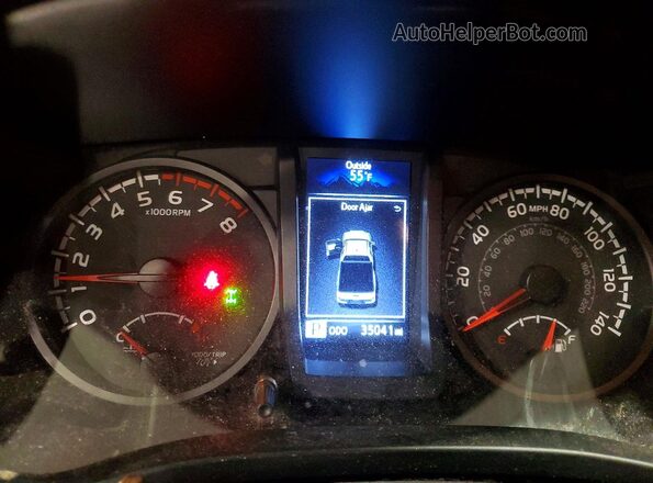 3TYSX5EN2NT016098 2022 TOYOTA TACOMA Серый Вид щитка приборов