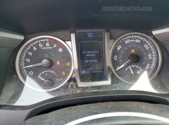 3TYSZ5AN0MT013893 2021 TOYOTA TACOMA White Вид щитка приладів