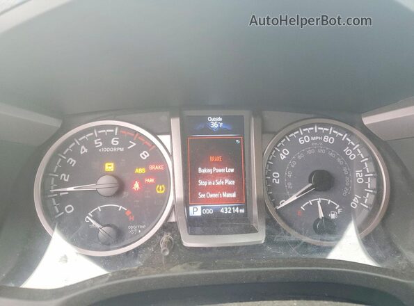 3TYSZ5AN1MT040116 2021 TOYOTA TACOMA Gray ხელსაწყოთა პანელის ხედი