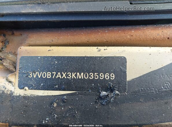 3VV0B7AX3KM035969 2019 VOLKSWAGEN TIGUAN Silver 