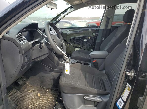 3VV0B7AX9NM121632 2022 VOLKSWAGEN TIGUAN Черный Вид салона спереди