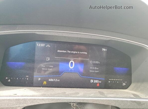 3VV0B7AX9NM121632 2022 VOLKSWAGEN TIGUAN Черный Вид щитка приборов
