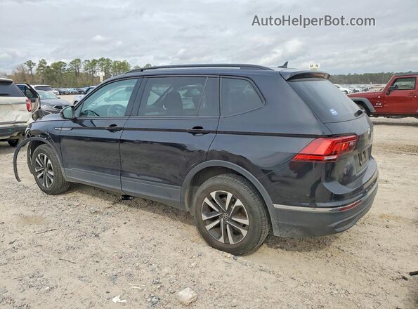 3VV0B7AX9NM121632 2022 VOLKSWAGEN TIGUAN Черный Задняя левая четверть