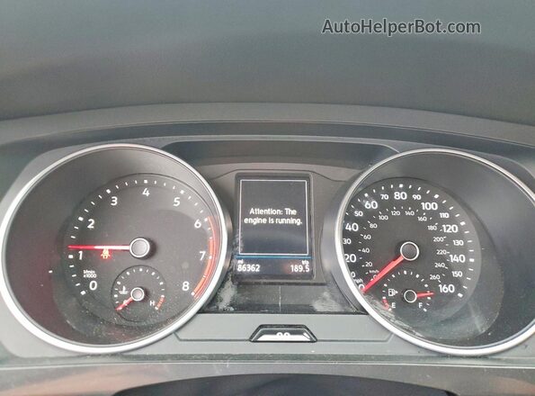3VV1B7AX0MM118704 2021 VOLKSWAGEN TIGUAN Black Instrument cluster view