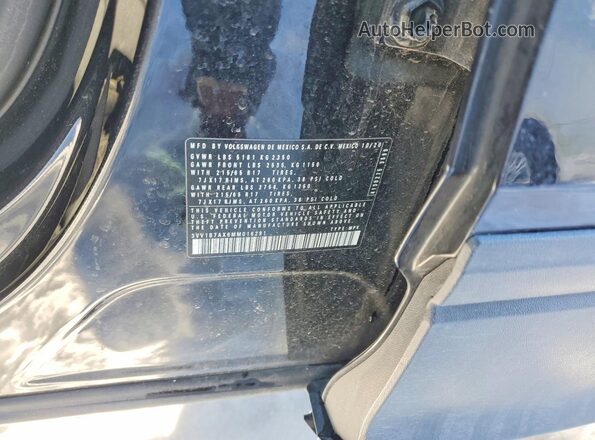 3VV1B7AX6MM016291 2021 VOLKSWAGEN TIGUAN White VIN კოდის სტიკერის ხედი